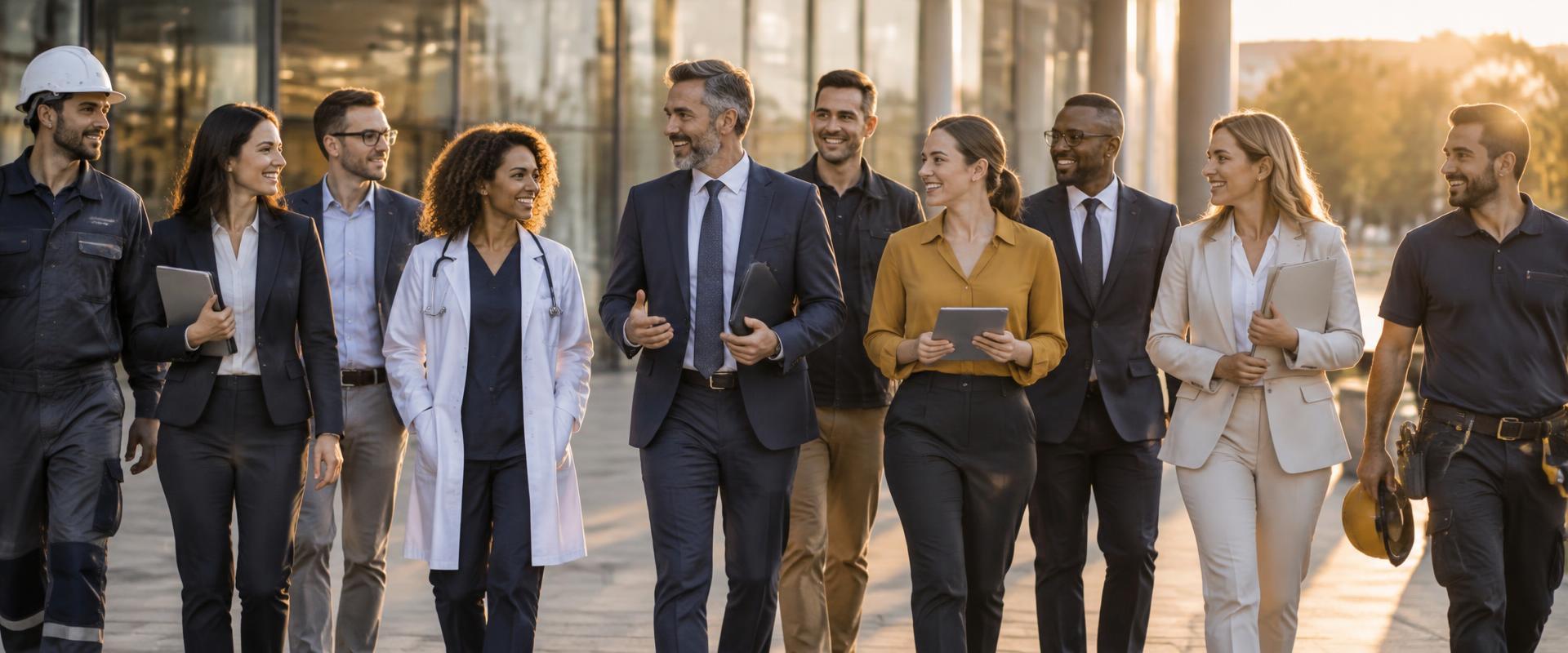Dirigeants et équipes avançant ensemble autour d'une même intention stratégique